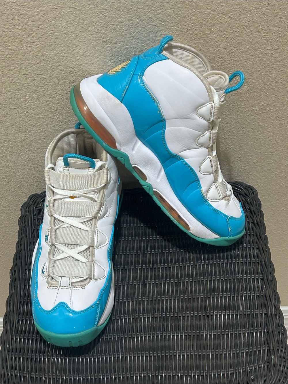 Size 9.5 Nike Air Max Uptempo 95 Blue Fury CK0892-100
